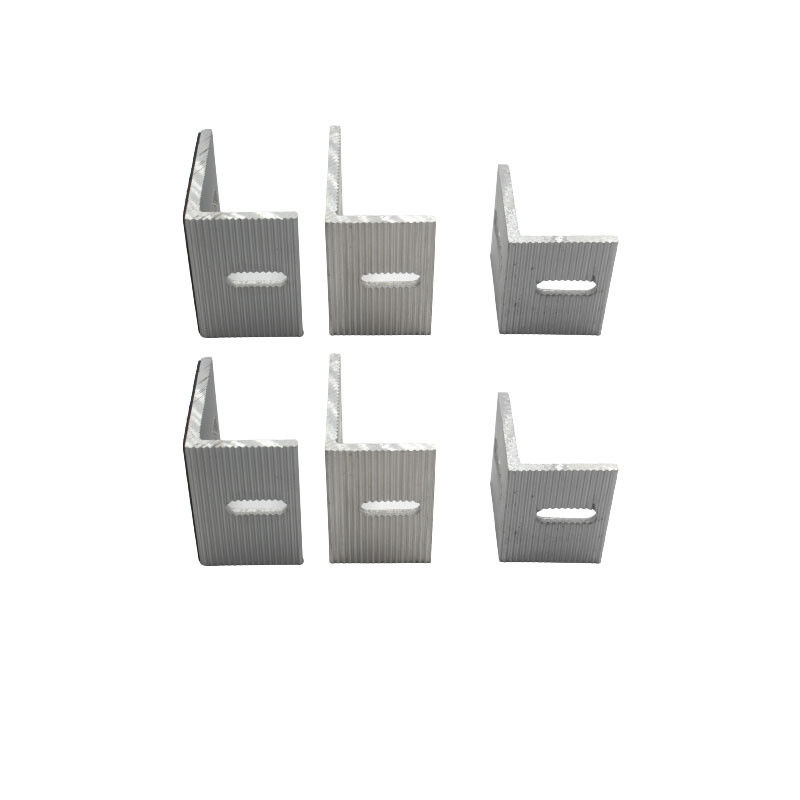 Heavy Duty Silver Metal Corner Brackets Polished Finish Flat Metal Corner Braces