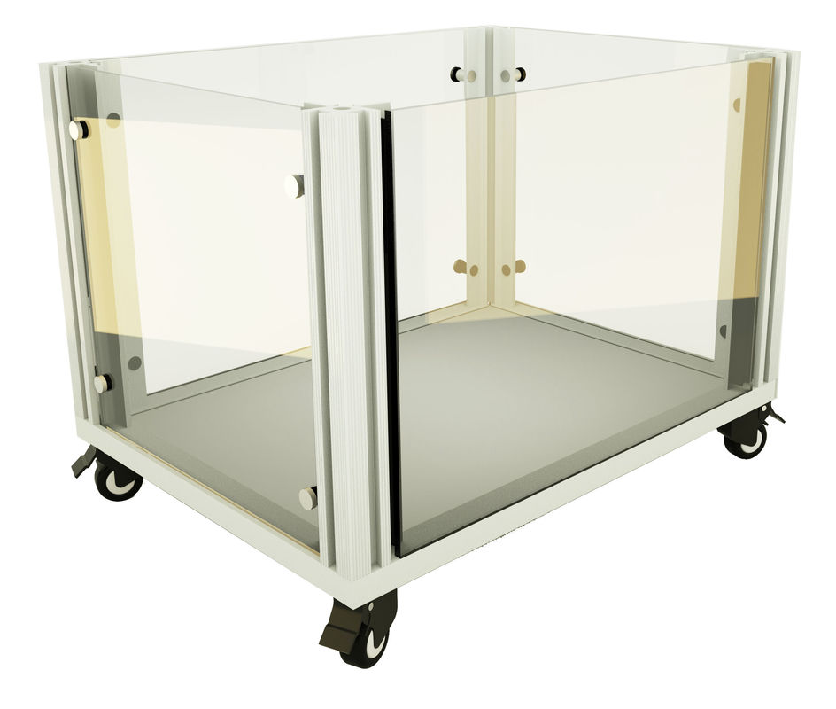Mesh Panel Metal Dog Crate Metal Dog Kennel With Sliding Door 4 Wheels Easy Assembly Required