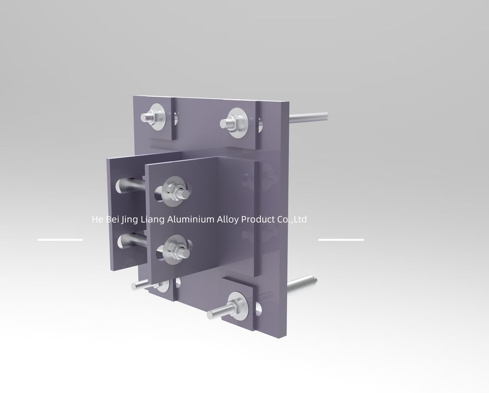 OEM Curtain Wall Cladding Support System Wall Mounted Natural Color 4mm