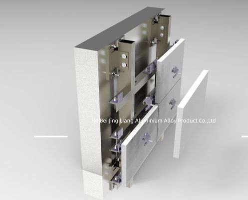 Versatile GRC Panel Ventilated Facade Support System Customized